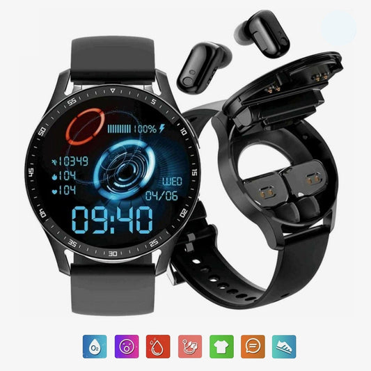 Multifunctionele Smartwatch met Geïntegreerde Earpods